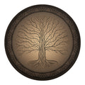 Ancient Yggdrasil Tree Print Round Blanket