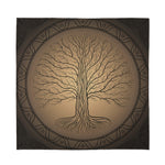 Ancient Yggdrasil Tree Print Silk Bandana