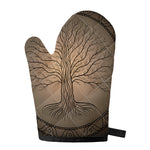 Ancient Yggdrasil Tree Print Single Oven Mitt