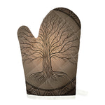 Ancient Yggdrasil Tree Print Single Oven Mitt