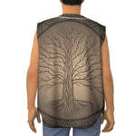 Ancient Yggdrasil Tree Print Sleeveless Baseball Jersey