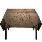 Ancient Yggdrasil Tree Print Tablecloth