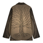 Ancient Yggdrasil Tree Print Women's Blazer