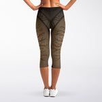 Ancient Yggdrasil Tree Print Women's Capri Leggings
