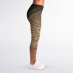 Ancient Yggdrasil Tree Print Women's Capri Leggings