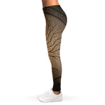 Ancient Yggdrasil Tree Print Women's Leggings