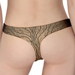 Ancient Yggdrasil Tree Print Women's Thong