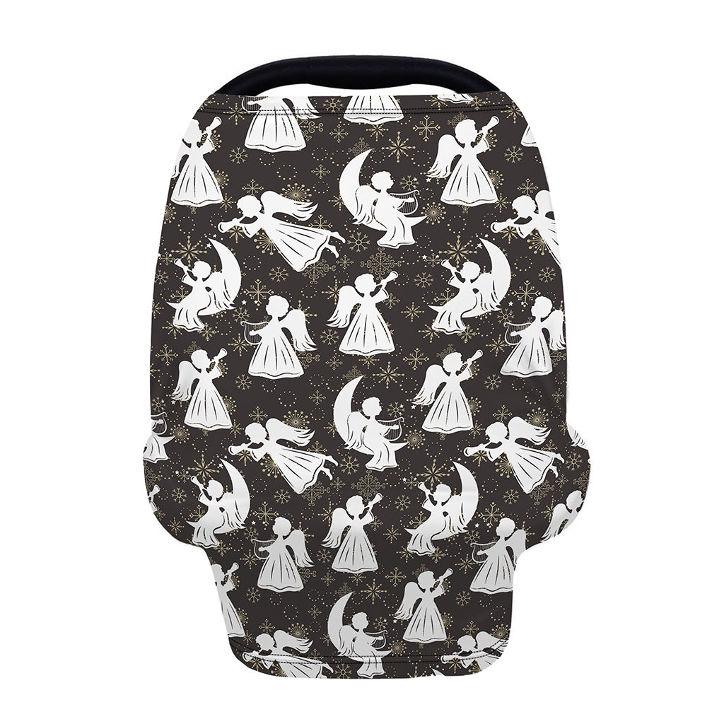 Angel And Snowflake Pattern Print Baby Seat Cover