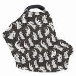 Angel And Snowflake Pattern Print Baby Seat Cover