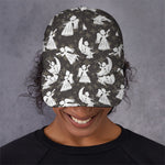 Angel And Snowflake Pattern Print Baseball Cap