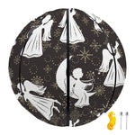 Angel And Snowflake Pattern Print Basketball
