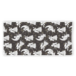 Angel And Snowflake Pattern Print Beach Towel