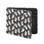 Angel And Snowflake Pattern Print Bifold Wallet