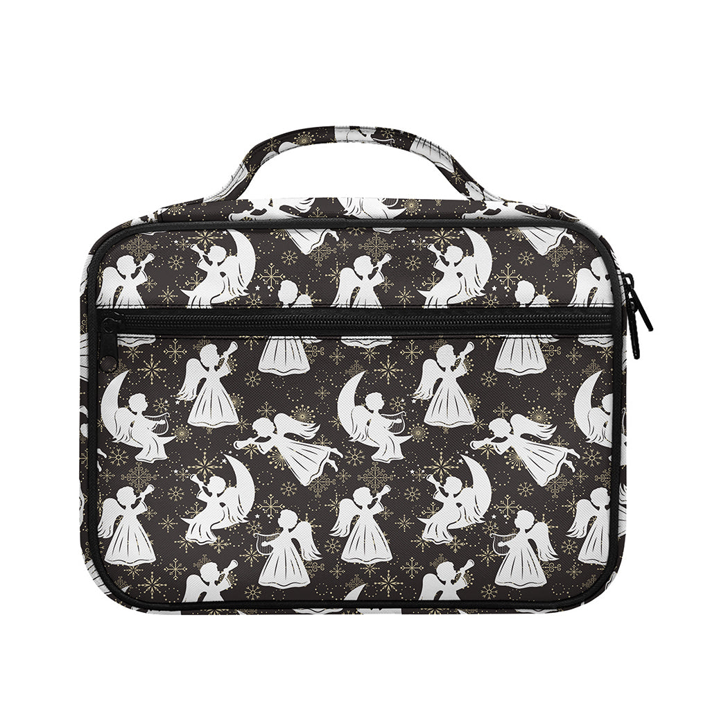 Angel And Snowflake Pattern Print Briefcase Bible Bag