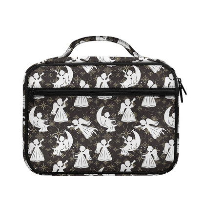 Angel And Snowflake Pattern Print Briefcase Bible Bag