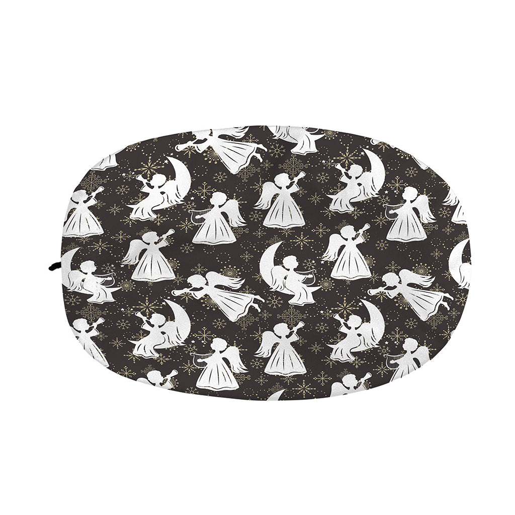 Angel And Snowflake Pattern Print Car Side Mirror Covers