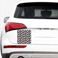 Angel And Snowflake Pattern Print Car Sticker