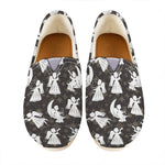 Angel And Snowflake Pattern Print Casual Shoes