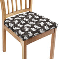 Angel And Snowflake Pattern Print Chair Cushion Cover
