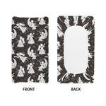 Angel And Snowflake Pattern Print Changing Pad Cover