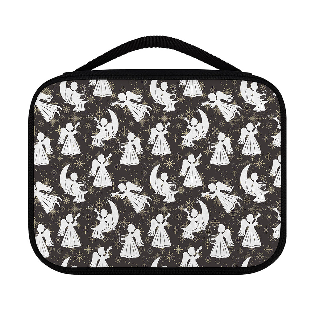 Angel And Snowflake Pattern Print Classic Bible Case