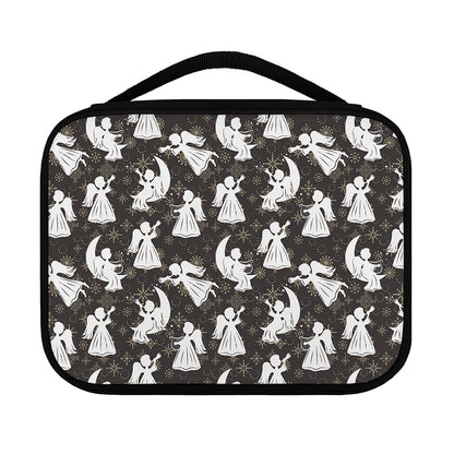 Angel And Snowflake Pattern Print Classic Bible Case