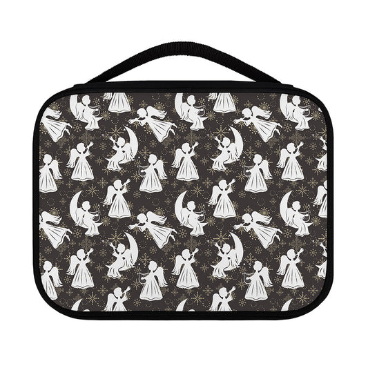 Angel And Snowflake Pattern Print Classic Bible Case
