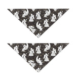 Angel And Snowflake Pattern Print Dog Bandana