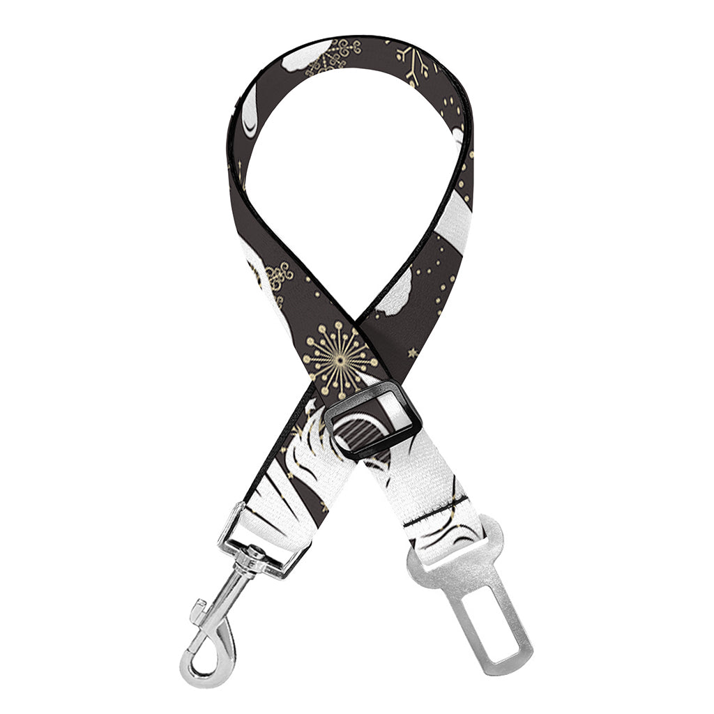 Angel And Snowflake Pattern Print Dog Seat Belt