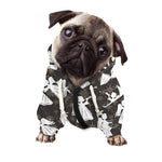 Angel And Snowflake Pattern Print Dog Zip Up Hoodie