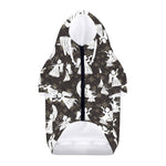 Angel And Snowflake Pattern Print Dog Zip Up Hoodie