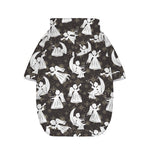 Angel And Snowflake Pattern Print Dog Zip Up Hoodie
