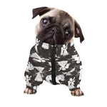 Angel And Snowflake Pattern Print Dog Zip Up Jacket
