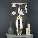 Angel And Snowflake Pattern Print Drum Lamp Shade