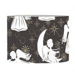 Angel And Snowflake Pattern Print Drum Lamp Shade