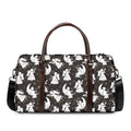 Angel And Snowflake Pattern Print Duffel Bag