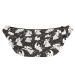 Angel And Snowflake Pattern Print Fanny Pack