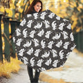 Angel And Snowflake Pattern Print Foldable Umbrella