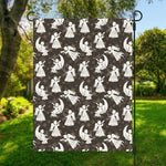 Angel And Snowflake Pattern Print Garden Flag