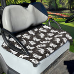 Angel And Snowflake Pattern Print Golf Cart Seat Cover