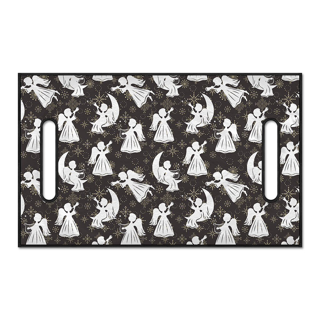 Angel And Snowflake Pattern Print Golf Cart Seat Cover