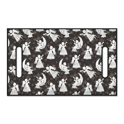 Angel And Snowflake Pattern Print Golf Cart Seat Cover