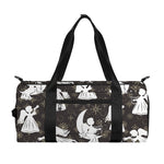 Angel And Snowflake Pattern Print Gym Bag