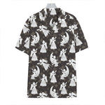 Angel And Snowflake Pattern Print Hawaiian Shirt