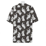 Angel And Snowflake Pattern Print Hawaiian Shirt