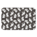 Angel And Snowflake Pattern Print Indoor Door Mat