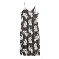 Angel And Snowflake Pattern Print Jersey Midi Cami Dress