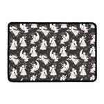 Angel And Snowflake Pattern Print Kitchen Mat