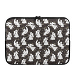 Angel And Snowflake Pattern Print Laptop Sleeve