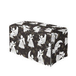 Angel And Snowflake Pattern Print Leather Tissue Box Cover